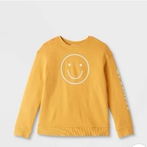 Kids Pullover Smiley Sweatshirt Cat & Jack NWT